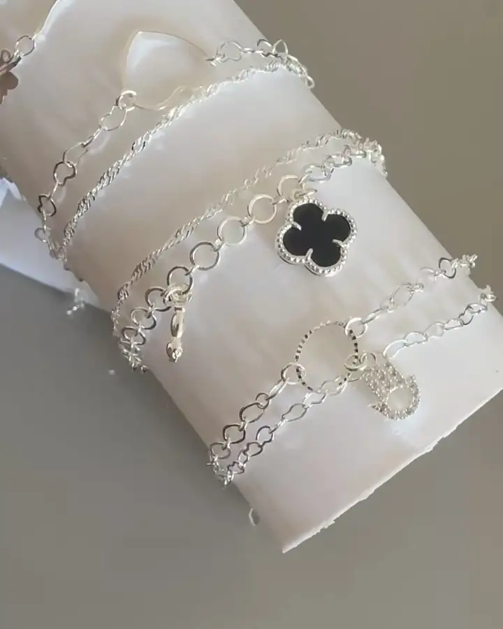 Conjunto Braceletes Prata